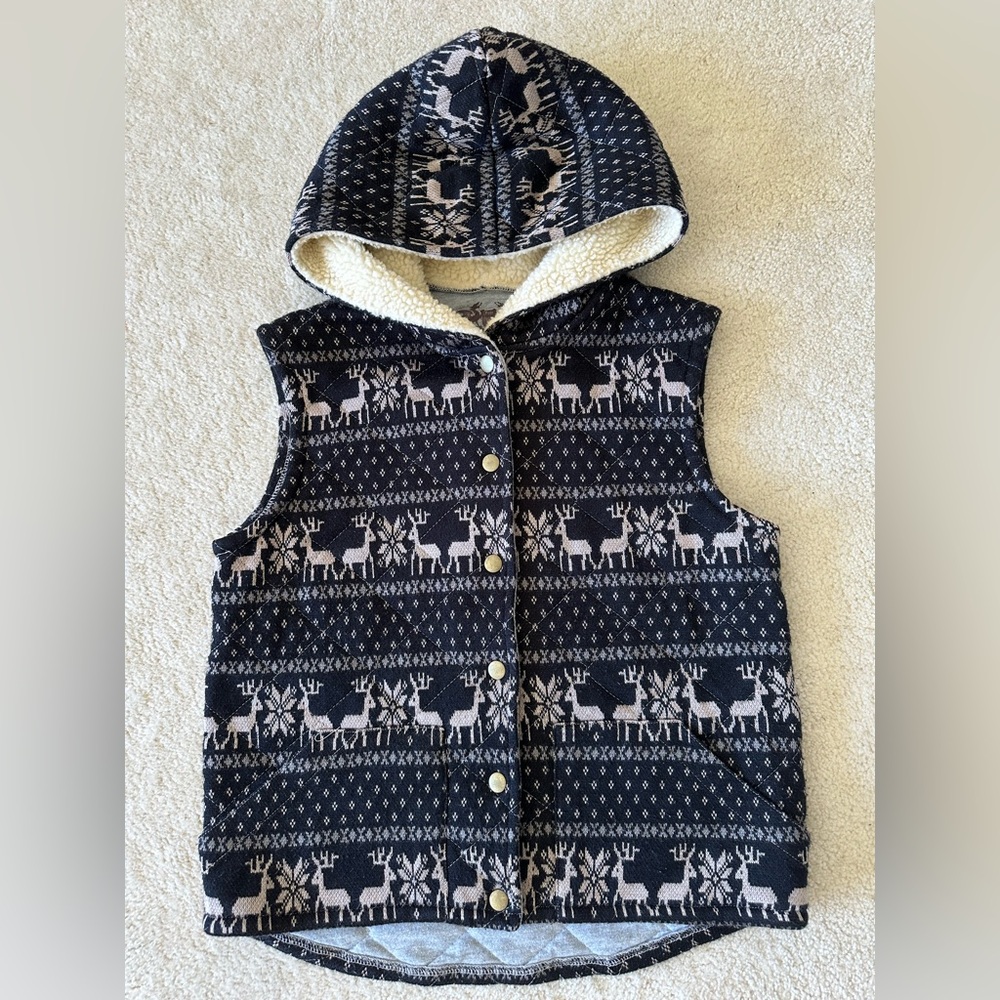 Free People Gray Quilted Sherpa-Lined Men's Sweater